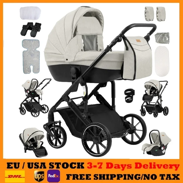 3 en 1 bébé poussette compacte bébé poussette 3 pièces pour nouveau-né bébé siège auto poussette pliable bébé poussette luxe bébé voitures 1