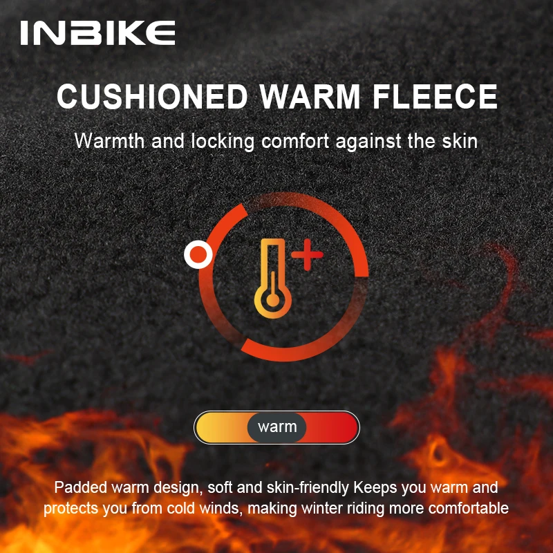 INBIKE Touch Screen Warm Cycling Gloves Outdoor Cycling Bicycle Waterproof Winter Mountain Bike Windproof Anti-slip 2