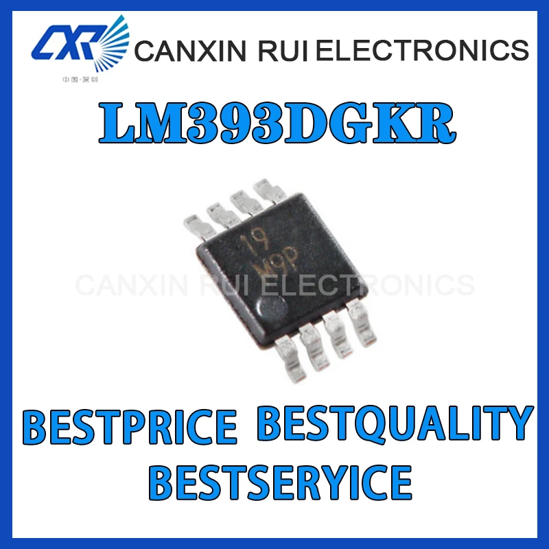 

100% new original LM393DGKR screen printing M9P two-way differential comparator chip, package MSP8 chip