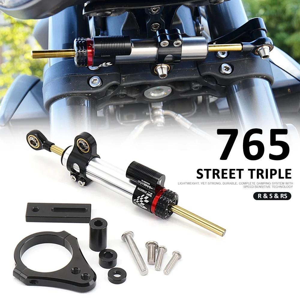Per Street Triple 765Rs 765 Rs Street Triple 765 S 765R 765 S R Nuovo Ammortizzatore Ammortizzatore Stabilizzatore Ammortizzatore Staffa