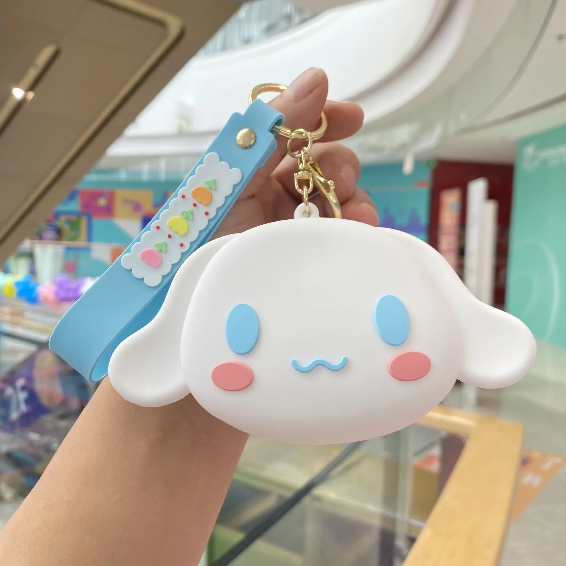 

Kawaii Sanrio силиконовый кошелек для монет Hello Kitty Kuromi Cinnamoroll милый аниме мультфильм сумка для хранения Кошелек для монет детские игрушки