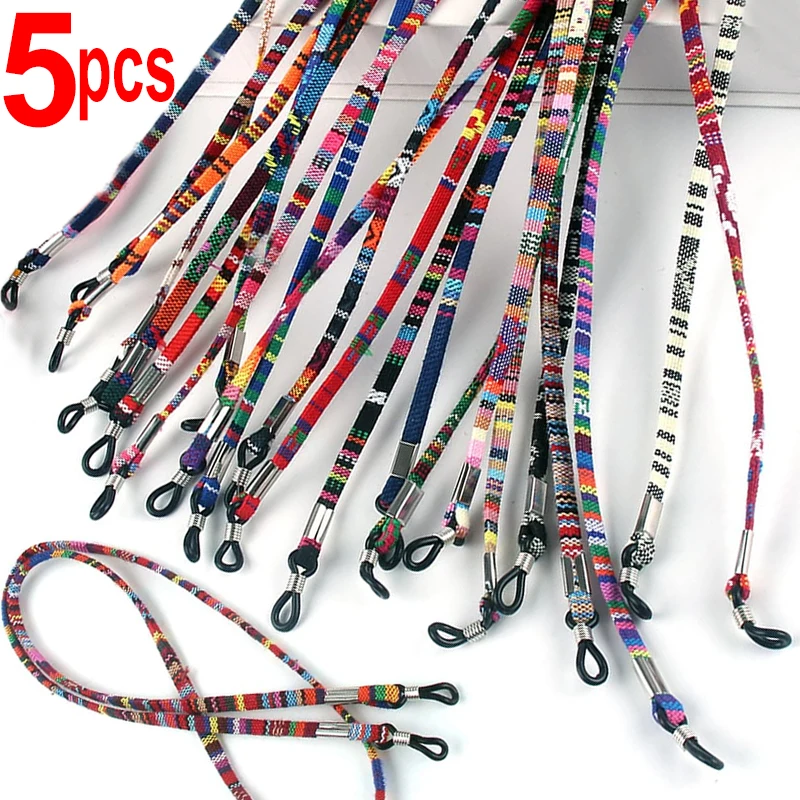 

1/5pcs Multicolor Sunglasses Neck Cord Strap Eyeglass Glasses String Lanyard Holder for Reading Glasses Eyewear Spectacles