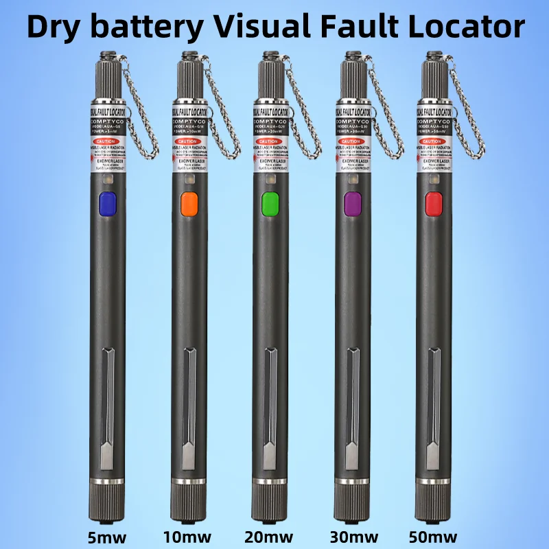 COMPTYCO FTTH High Quality Visual Fault Locator Optical Fiber Cable Tester Tool 5/10/20/30/50MW VFL 2.5MM(SC/FC/ST) Interface fiber optic ftth tool kit optical power meter visual fault locator bou350c handheld