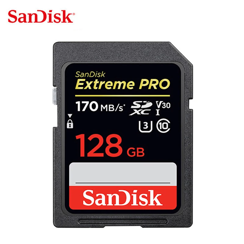 Sandisk Extreme Pro Memory Card 32Gb Sdhc U3 Sd Card 64Gb 128Gb 256Gb 170 Mb/S Sdxc Uhs-I Classe 10 V30 4K Flash Card Per Fotocamera