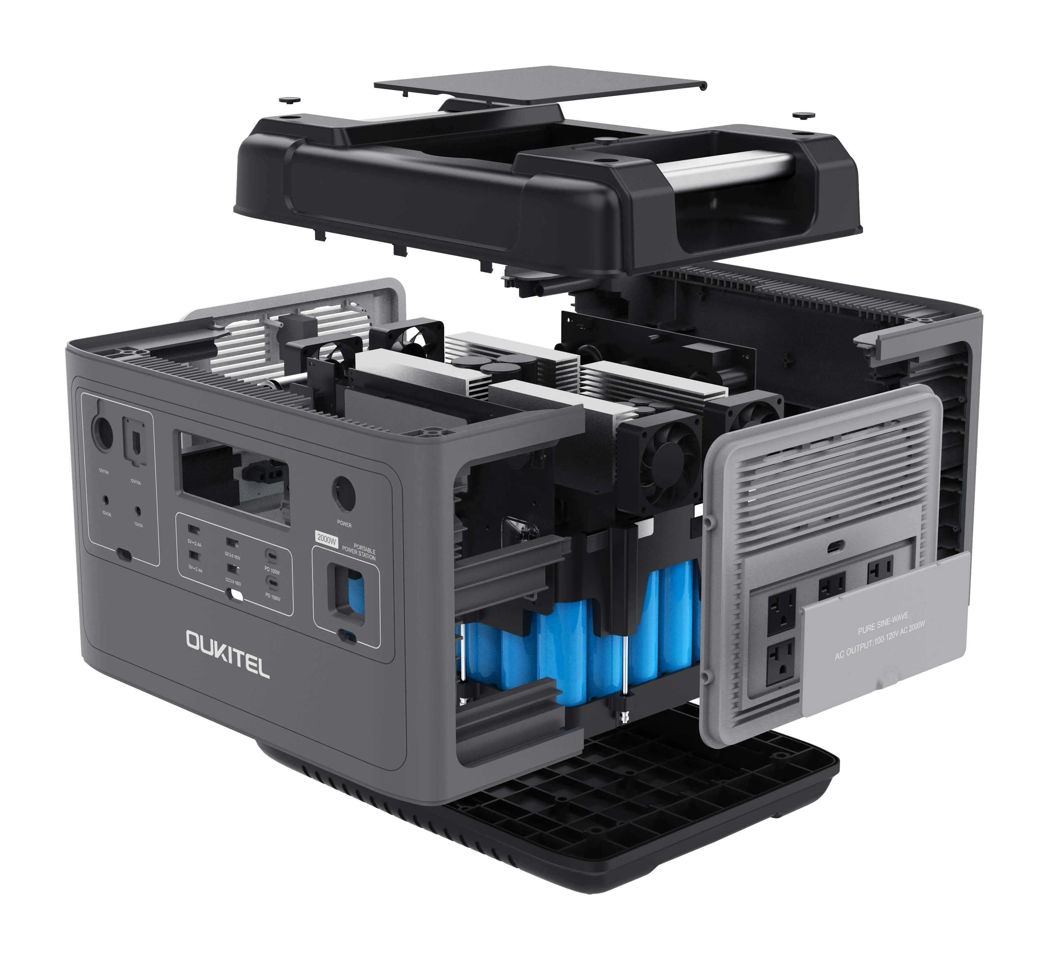 

Best Selling P2001 2000W LiFePO4 Super Fast Charge Home Use Portable Power Station Power Generator for Outdoor Medical
