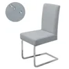 Elastic Waterproof Chair Cover Plain Spandex Dining Room Seat Covers Chair Protector for Restaurant Kitchen Banquet Seat Case 2