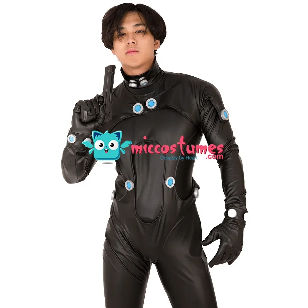 Fantasia masculina de cosplay de gato da MicCostumes, Preto, Medium :  : Moda
