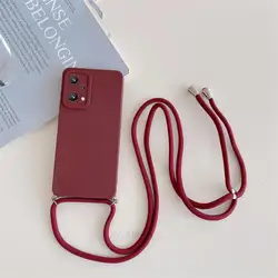 Custodia per telefono in silicone con lanyard crossbody versatile