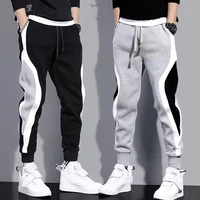 Pantalon large décontracté pour homme, pantalon de sport respirant, ULélastique, patchwork à neuf points, automne 1