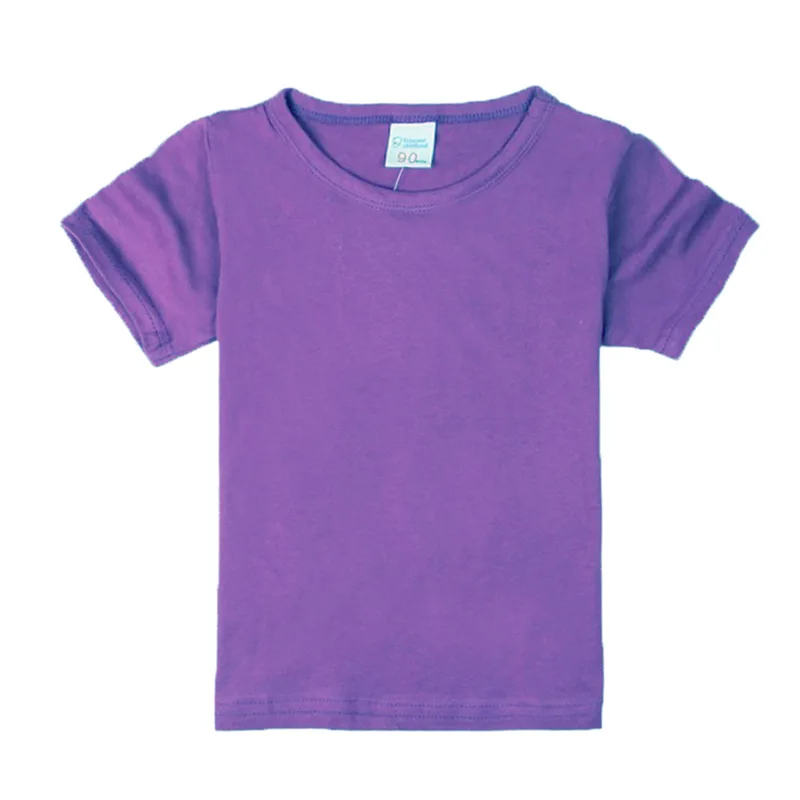 T Shirt Cotton Summer Boys Girls Kids Tops 14 Colors for 1-14Years