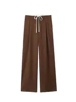 Women's Double Waistband Wide Leg Pants, High Elastic Waist With Drawstring, Side Pockets, Female Trousers, Chic Fashion - Image 6