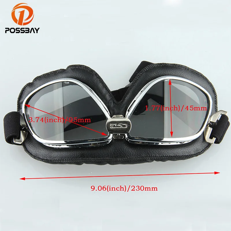 

POSSBAY Motorcycle Goggles Helmet Glasses Motocross Goggles Skate Ski Glasses Off Road Sport Outdoor Cycling Glasses