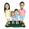 Custom Bobble-Heads Figurine Customized Doll, Four Person Bobble Head,Handmade Personalized Sculpture Gift for Family 1