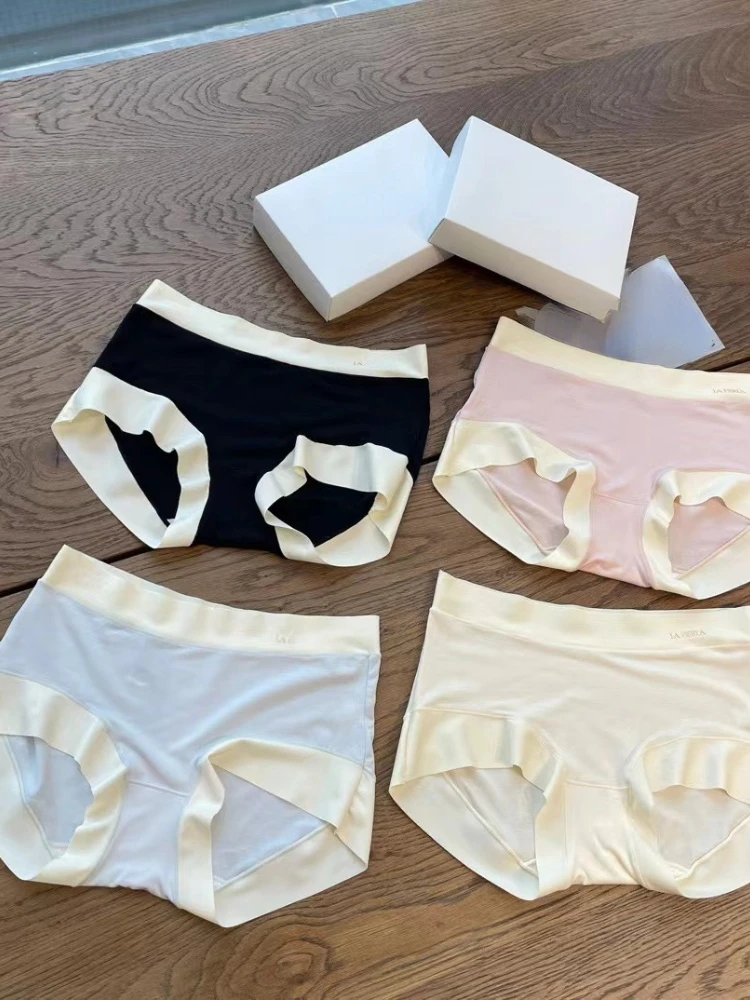 la lady mid-rise modal women's panties breathable silk antibacterial crotch mid-rise briefs