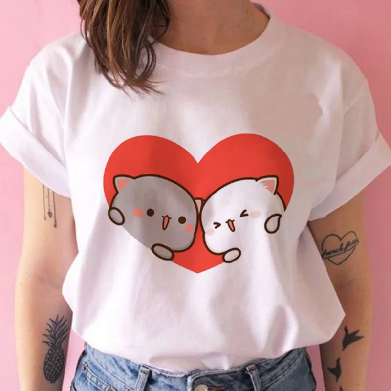 Kawaii Cute Panda Bear With Heart T-Shirt