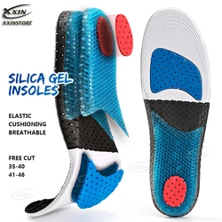 【Xxin】Silicone Gel Insole Basketball Sport Insoles for Men Women Arch Support Shoe Pad EVA Shock Absorbing U-shaped Heel Pad