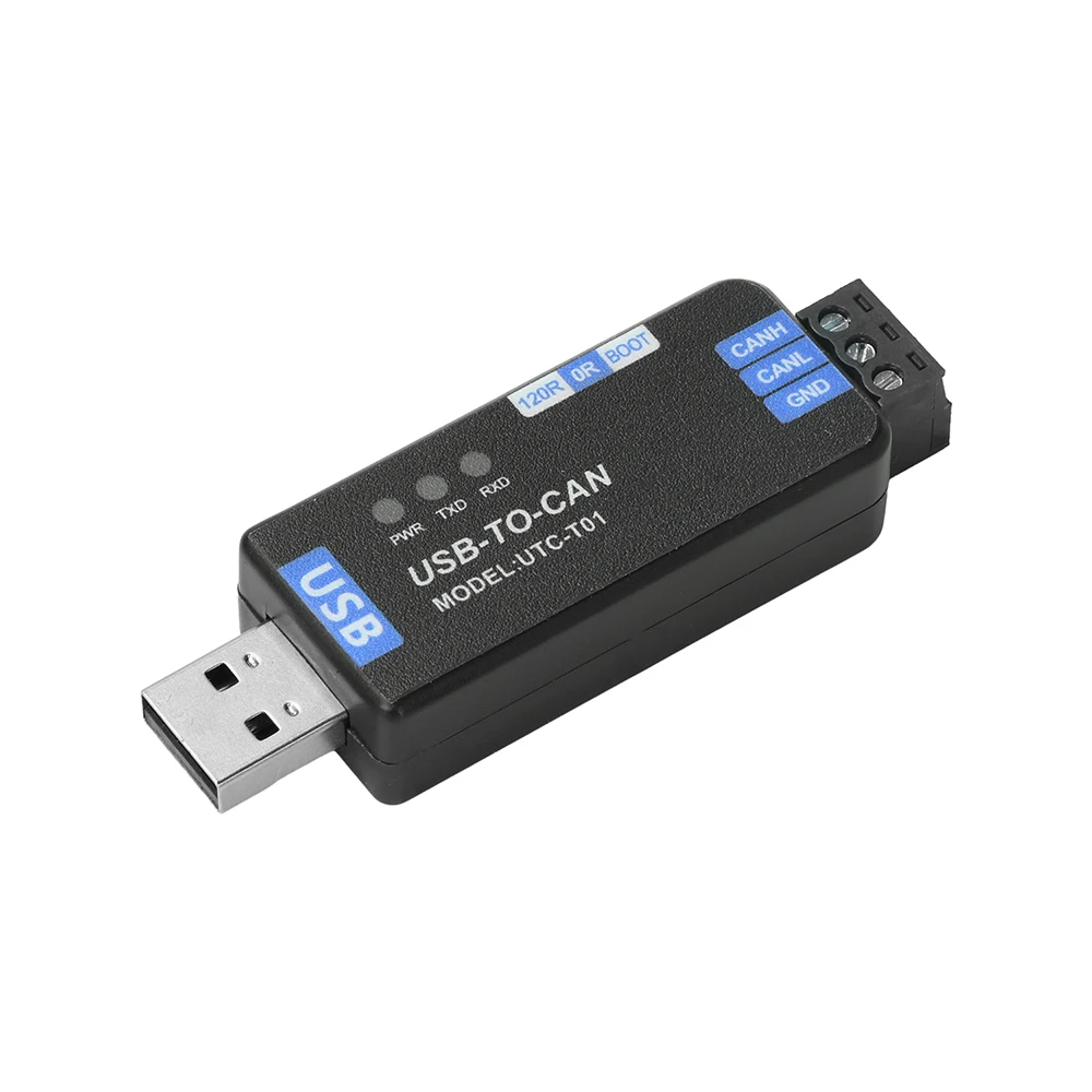 USB-CAN 통신 장비 USB-CAN 2.0A 어댑터 분석기 고속 USB 신호 변환기 PCAN 펌웨어