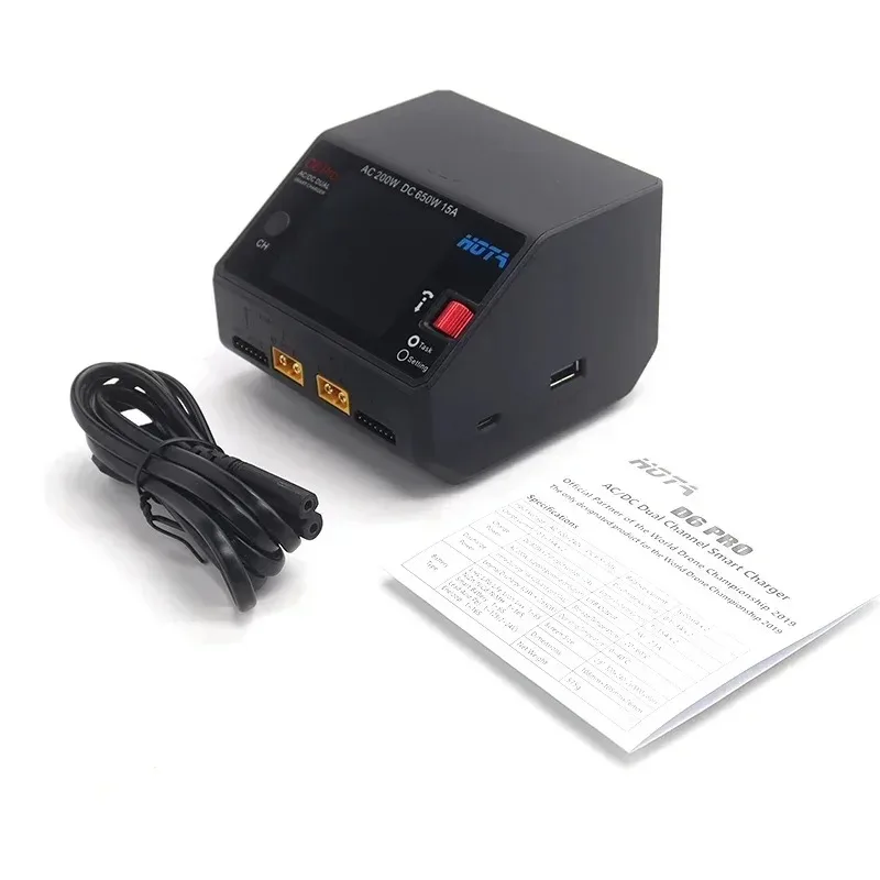 Chargeur LiPo HOTA D6 Pro 200W 2 canaux EU Plug