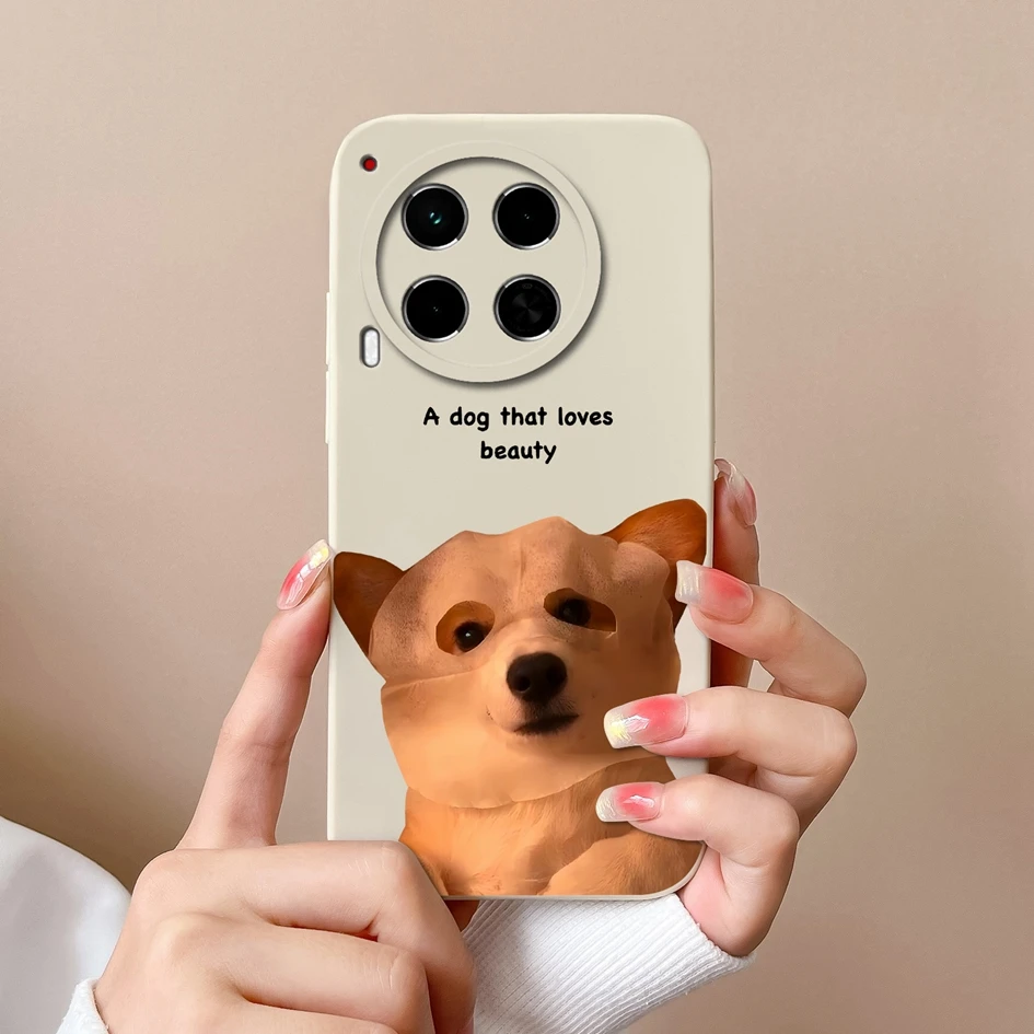 Luxury Soft Silicone Fashion Design Cover Case with Screen Protector