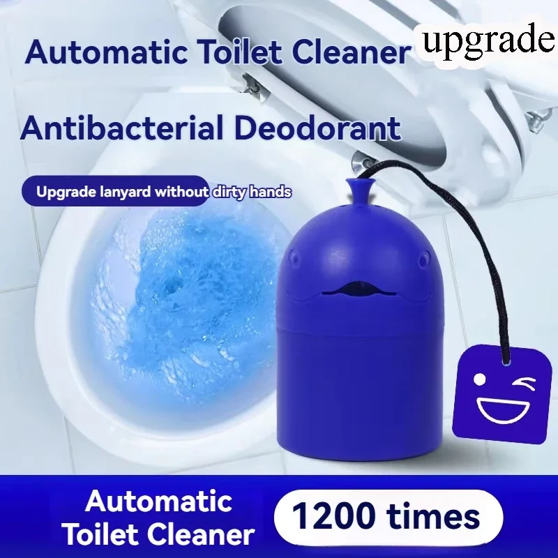 1/2PCS Bottle Automatic Toilet Cleaner "Toilet Whale" with Portable Design, 200G Gel, Slow-Release Cleaning Long-Lasting