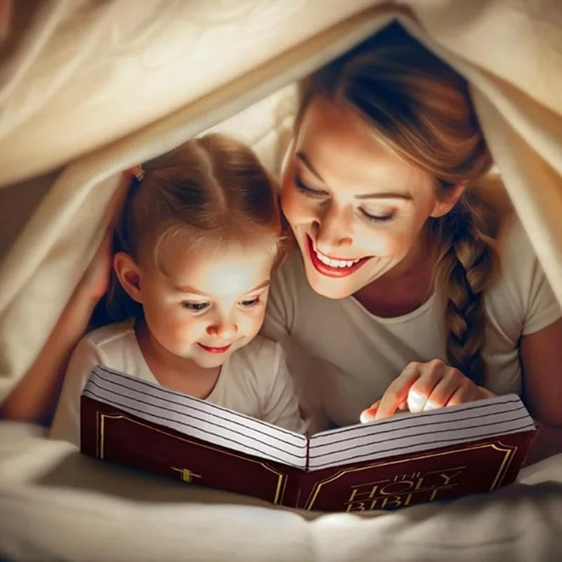 AS63-Cozy Faith Bible Pillow - Plush Book Shape With Bible Verse, Perfect Christian Gift For Kids And Adults 2