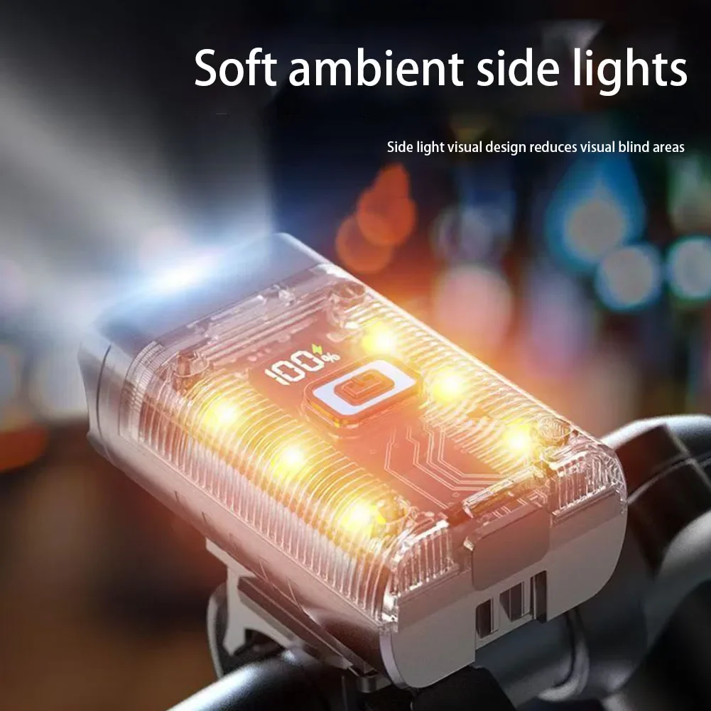 2 T6 LED Bike Front Light Bicycle Headlight Rechargeable IPX4 Waterproof MTB Road Bike Head Lamp 360°Rotating Cycling Accessorie