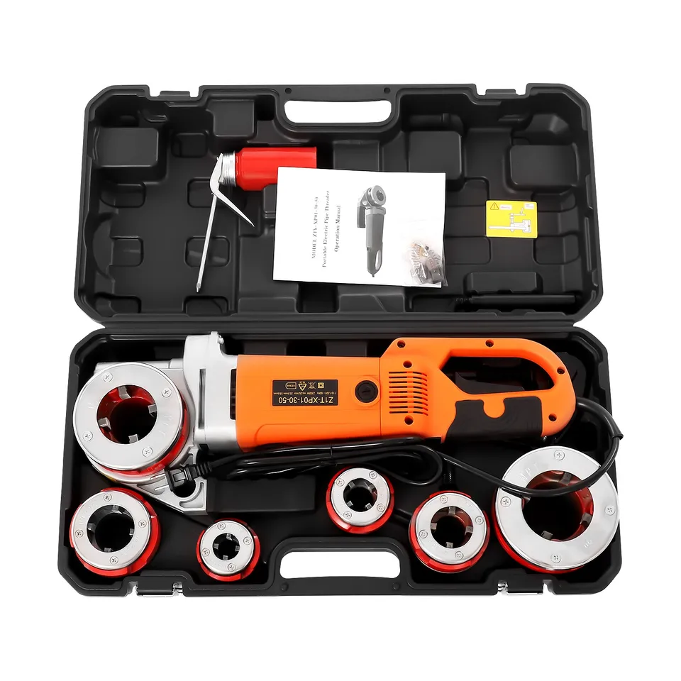 Portable Electric Pipe Threading Tool Kit 2300W