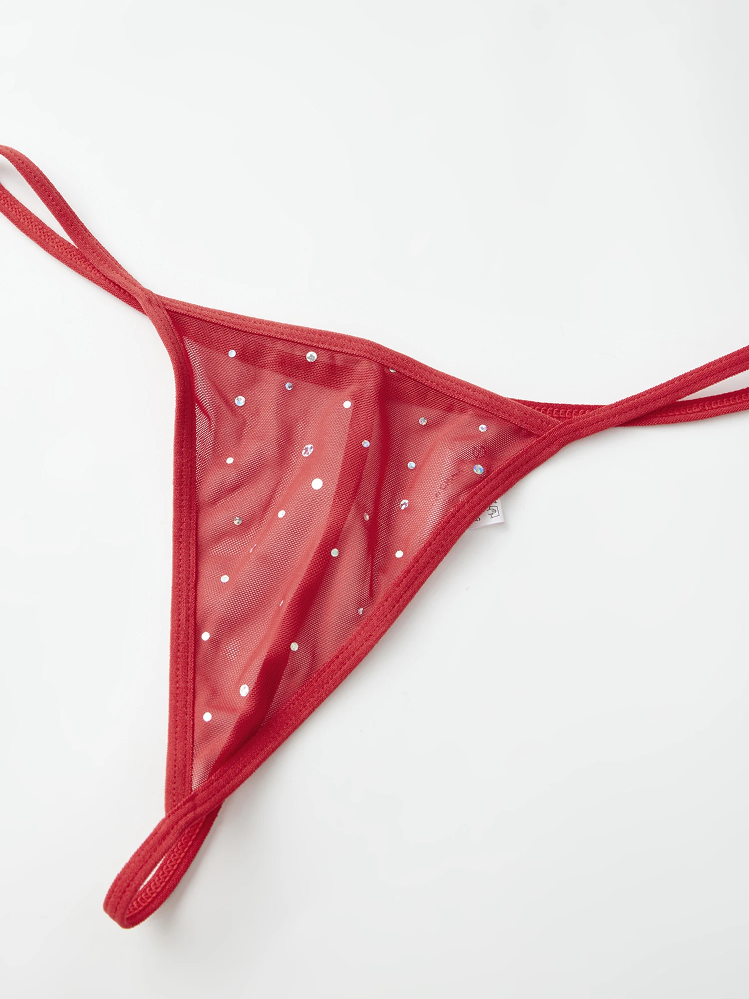 Women s Strapless Backless Nightdress with Hot Fix Drills and Bow Detailing Sheer Hollowed Tube Dress Sleepwear Set with