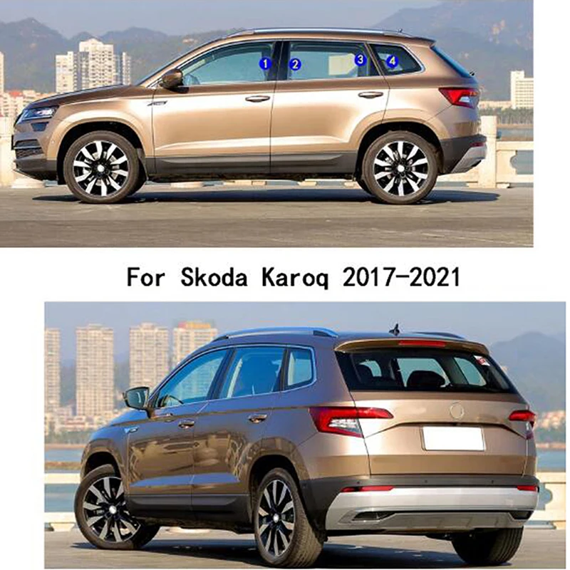 6 / 8Pcs ڵ  Skoda Fabia 2007-2014 Karoq 2017-2022  â  Ʈ ƼĿ  ڵ ׼