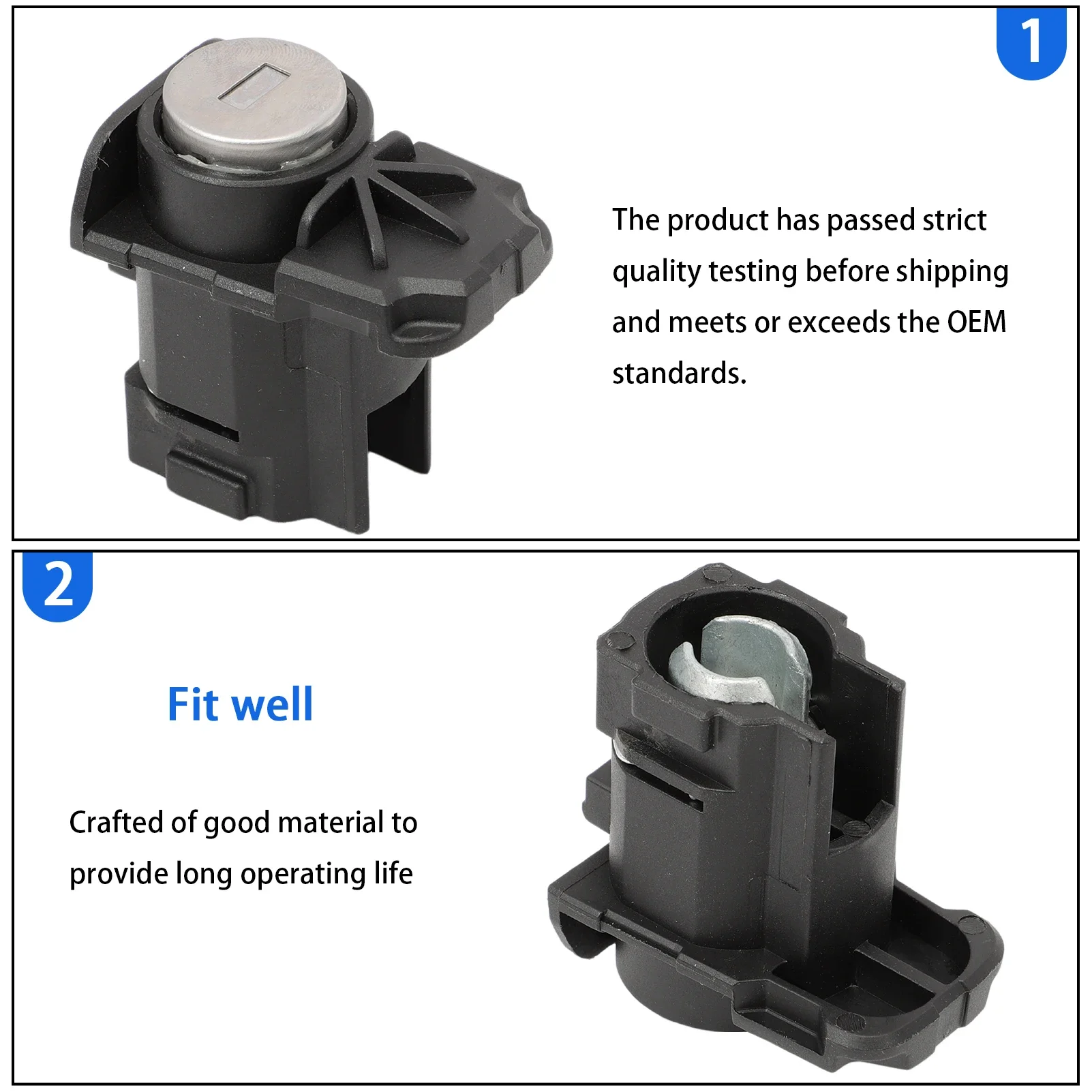 Cilindro Serratura Porta Sinistra Con 2 Chiavi Per Opel Corsa D (2006-2014) E Astra H – Ricambio OEM 172371096