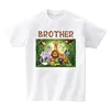 Family Outfits Mommy and Daughter Matching Clothes Zoo Animal Cartoon Family Party Shirt Set Children Toddler Shirts Mom Clothes 4