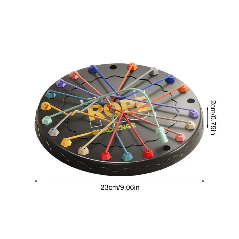 Twisted Rope Game Logical Thinking Board Game Rope Untying for Kids 3 Brain Teaser Puzzle Board Knot Strategy