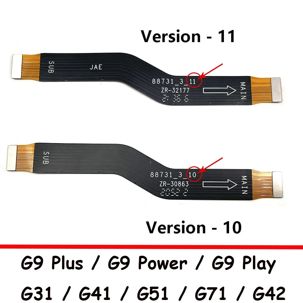 

NEW Main Motherboard Connector Board Ribbon Flex Cable For Moto G9 Power G100 G71 G60 G50 G31 G41 G9 Play Plus Main Flex Cable