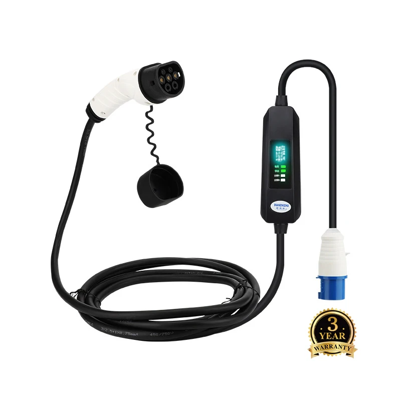 Adattatore Di Ricarica Evse Portatile Caricatore Wallbox Ev Con Cee 4Pin