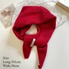 Winter Korea Knitted  Triangle Scarf Wool Warm Shawl Scarf Women Neck Protection Smallscarf Cashmere Scarf 5
