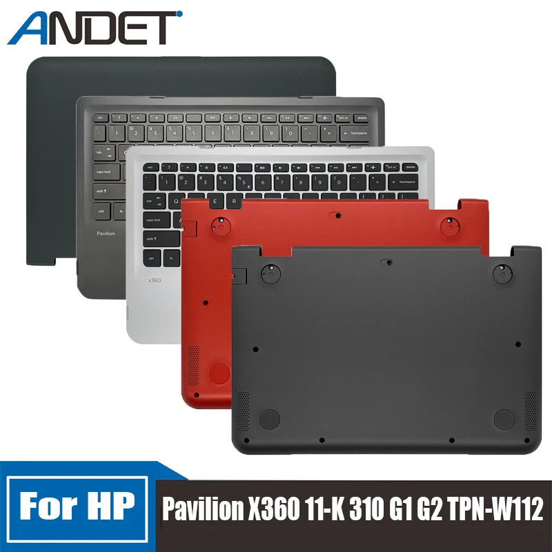 

New For HP Pavilion X360 11-K 310 G1 G2 TPN-W112 Laptop Lcd Back Cover Rear Lid Palmrest Upper Case Keyboard Bezel Bottom Shell