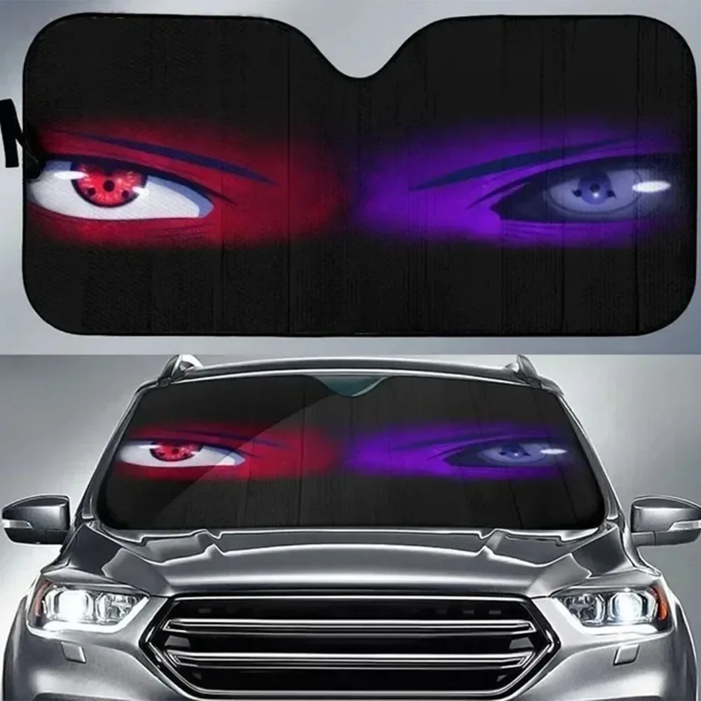 Automotive Universal Personalized Foldable Car Windshield Sunshade Horror Movies 3D Printing Protection Car Interior Hall Windshield Sunshade Car Sunshade Windshield Sun Shade