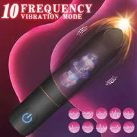 Wiederaufladbare Handheld Bullet Vibrator 10 Geschwindigkeit Vaginale Massage Dildo AV Stick G-punkt Klitoris Stimulator Sex Spielzeug Frauen Maturbator 2