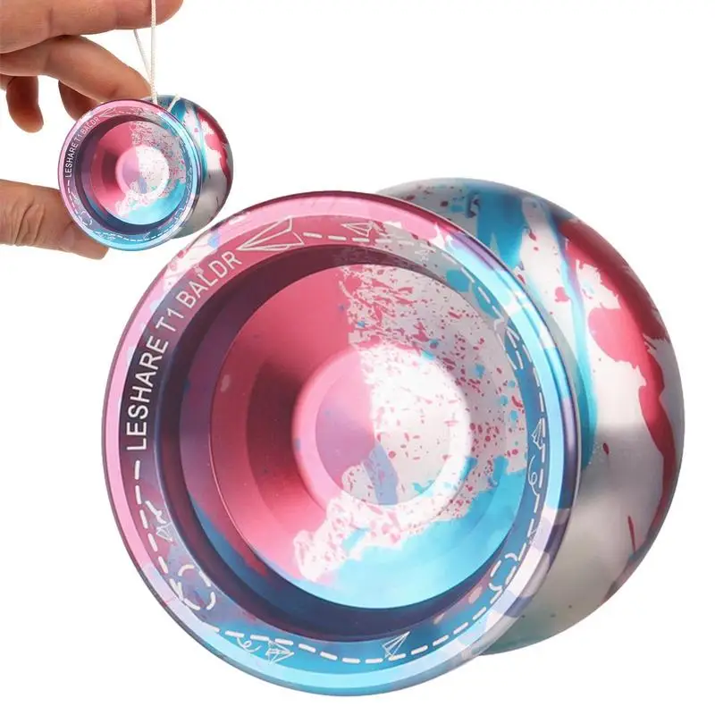 

Metal Yo-Yos For Adults Trick Yoyo Ball Toy High-Precision Alloy Yo-Yo Colorful Metal Nostalgic Toys U Type KK Bearing Gloves