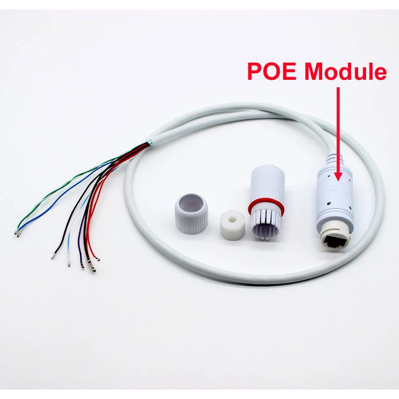 Weatherproof Built-in 48V POE module LAN Cable for CCTV IP camera board POE Adapter Power over Ethernet smart poe splitter power over ethernet regulator module board input dc48v output dc12v 2a ieee802 3af at poe cable