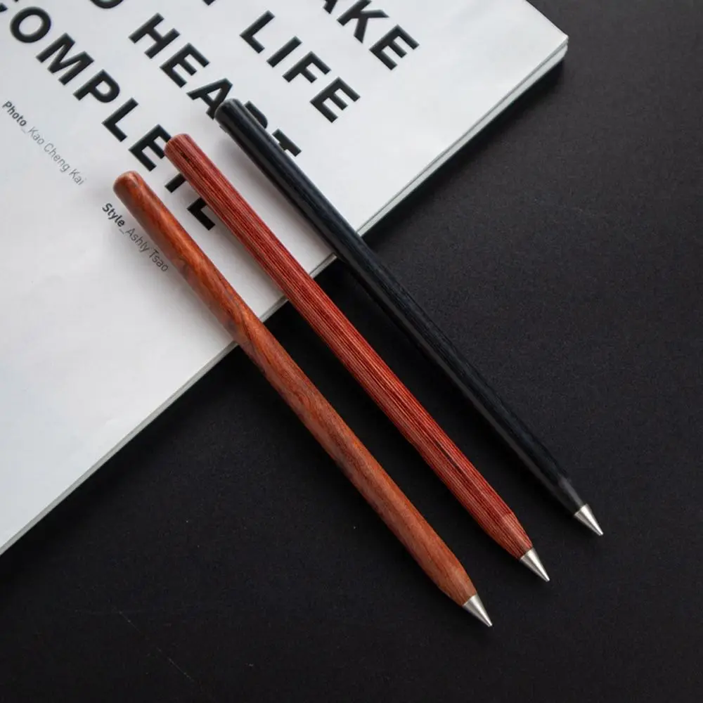 Creative Eternal Pencils Wooden Without Ink Unlimited Writing Signature Pens Environmentally Friendly Stationery School Supplies
