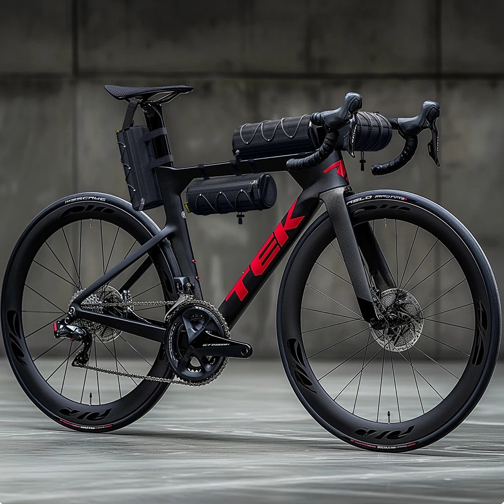 Sacoche vélo avec bandes réfléchissantes