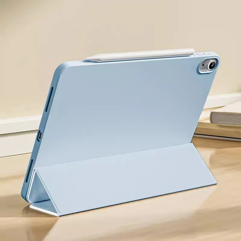 Enhanced Protective PU Shell Cover with Three-Fold Bracket