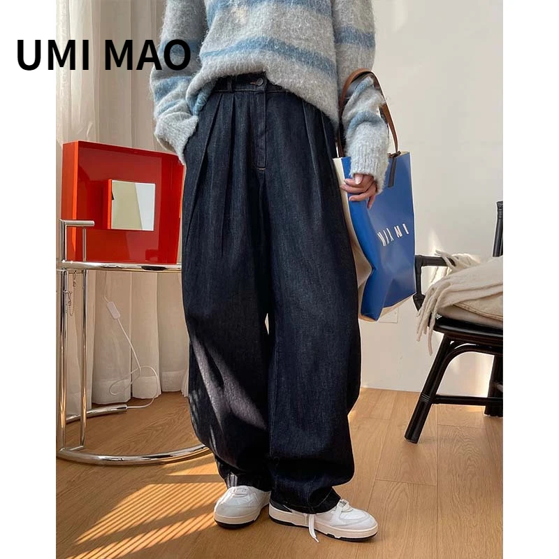 umi-mao-high-waist-jeans-autumn-winter-new-japanese-retro-original-cow-wind-design-sense-wide-leg-thin-loose-casual-pant-female