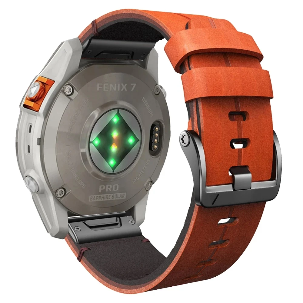 Cinturino Sostituibile In Vera Pelle Per Garmin Descent Mk3I 51Mm Mk2 Wristband Garmin Enduro 2 Marq/Epix Gen 2 Quick 22 26Mm Band