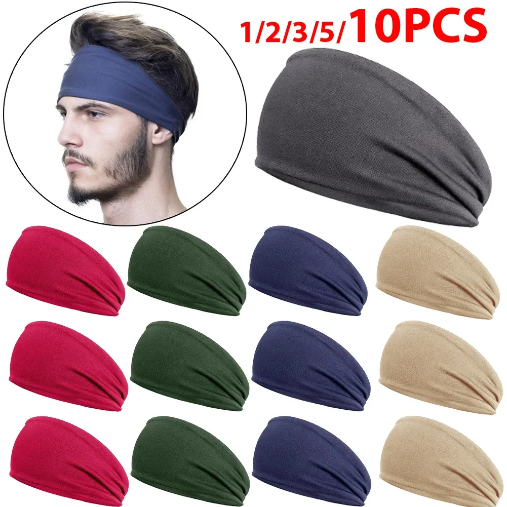 10-Pack Sport Sweatbands For Men & Women – Moisture-Wicking Headbands For Running, Basketball, Workouts - View #4