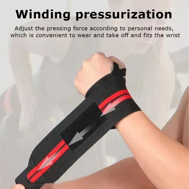 Weightlifting Wrist Guard with Elastic Wrist Support Fitness Wrist Bandage Wrapped Around Wrist Support