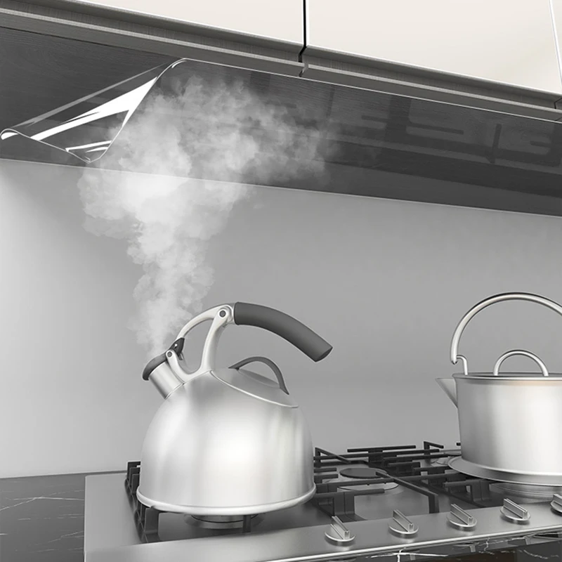 Kitchen Hanging Cabinet Anti Steam Sticker Waterproof Self-Adhesive Cabinet Bottom Anti Oil Fume Transparent Protective Film 5M