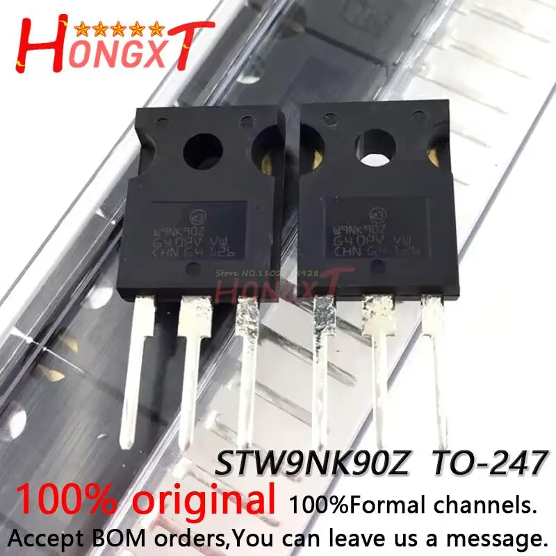 

5 шт. 100% Новый оригинальный W9NK90Z MOS FET N-channel TO-247 900V 9A STW9NK90Z.
