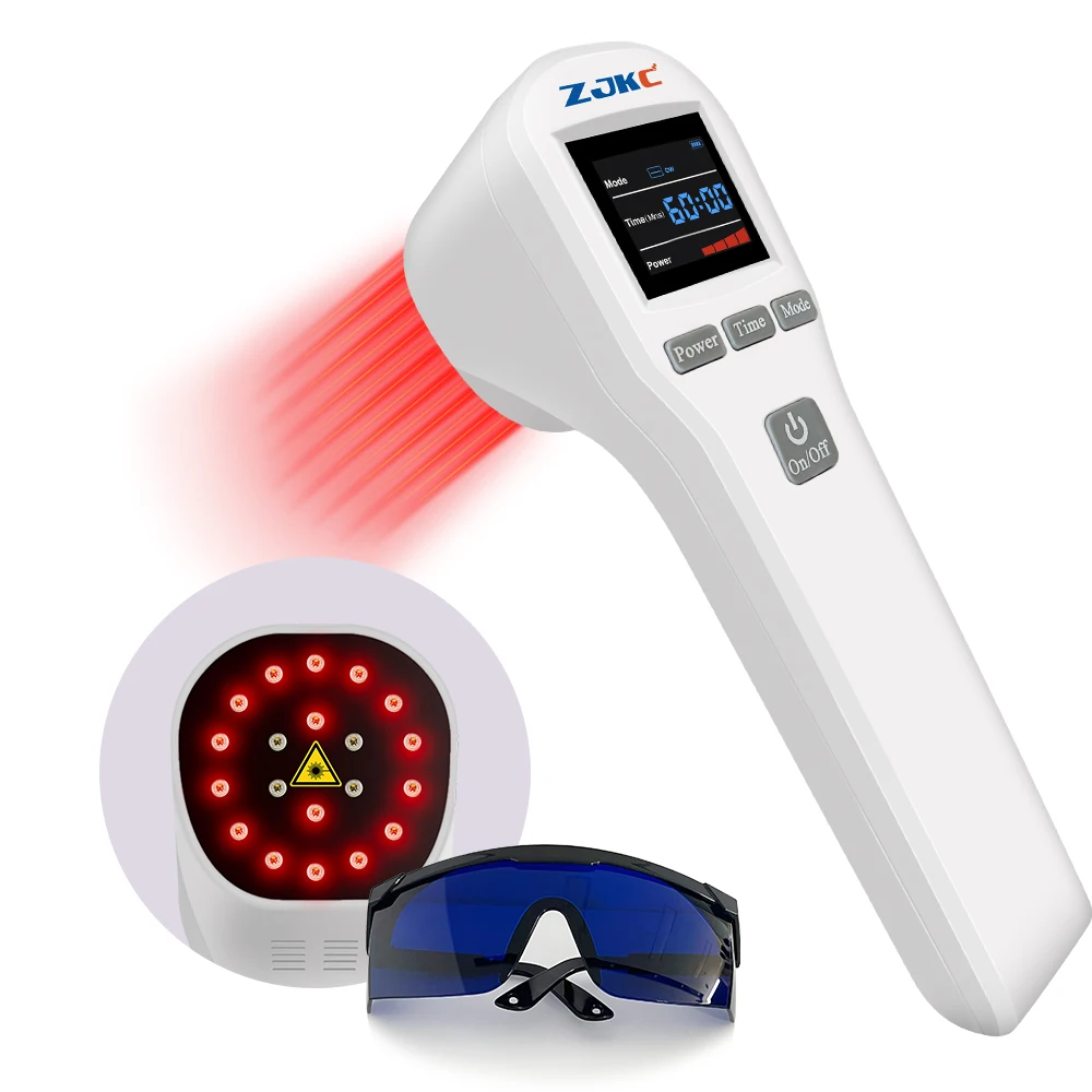 

ZJKC 650nm 808nm Low Level Laser Light Therapy Machine Lllt Cold Laser Therapy for Meniscus Tear for Human Light Laser for Pets